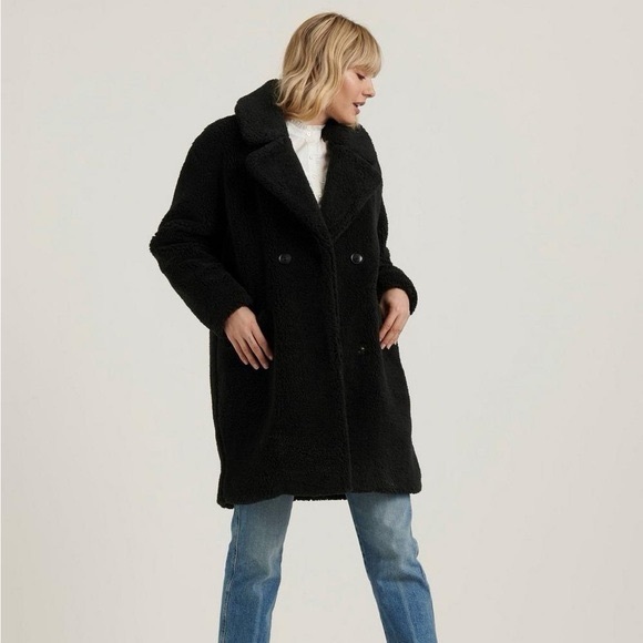 Lucky Brand Teddy dress coat sz L - Picture 4 of 4